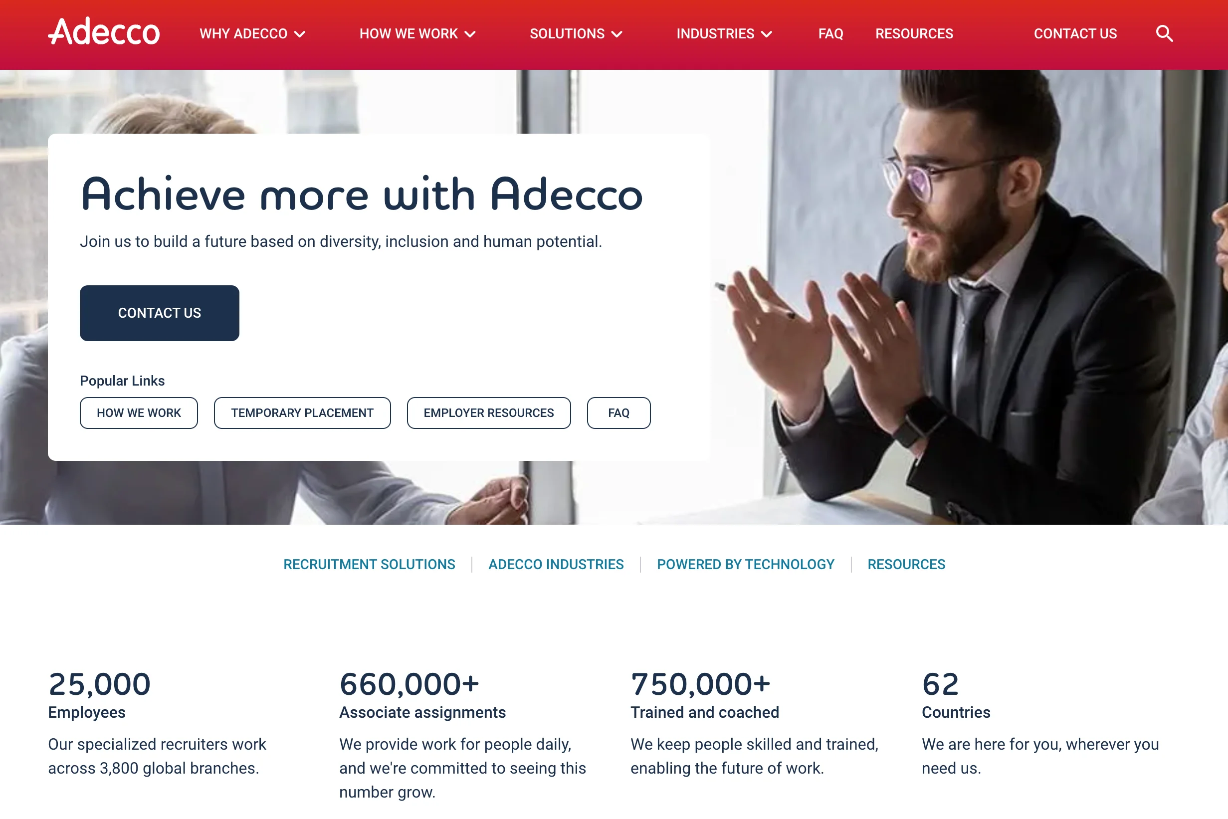 Adecco Homepage