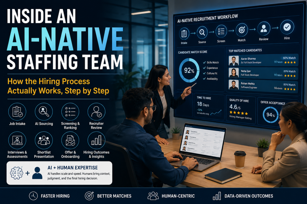 Inside an AI-Native Staffing Team: How the Hiring Process Actually Works, Step by Step