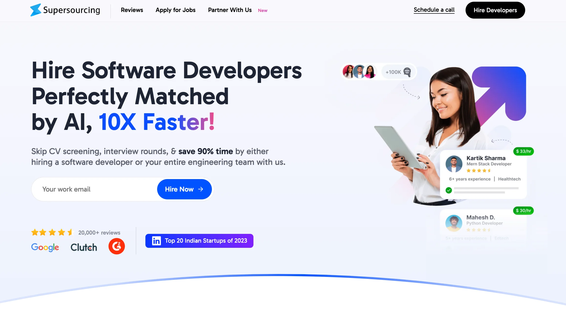 Supersourcing homepage